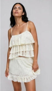 Gina Tricot / Lace skirt / Cream (1047)