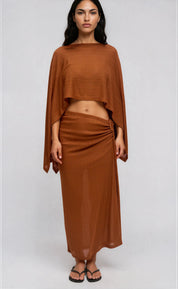 Gina Tricot / Poncho / Ginger bread