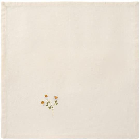 Ib Laursen / Stoffserviette Flora m/Margerite cream