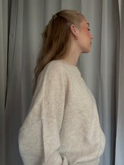 Greymarl / Jackie Bomber Knit / Sand