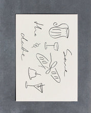 Postkarte 'Save the date' (Risographie)