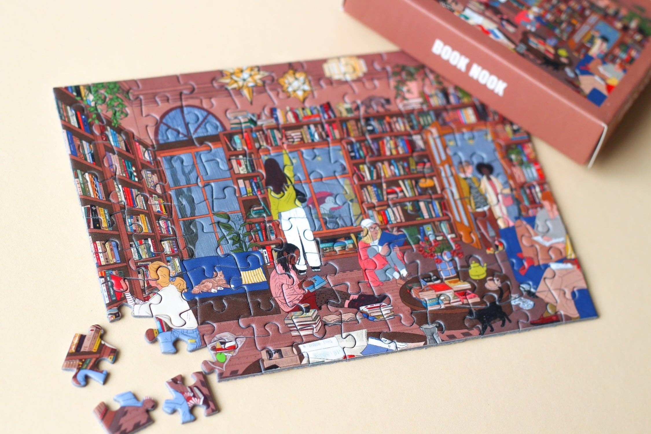Mini-Puzzle Book Nook, 99 Teile