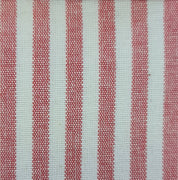 Gepolsterte Schleife aus Baumwolle mit schmalen Streifen 25x35 cm: Rosso