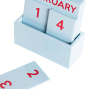 Hello Ferretti / HELLBLAUER KLEINER GLÄNZENDER VOLLFARBIGER KALENDER HF