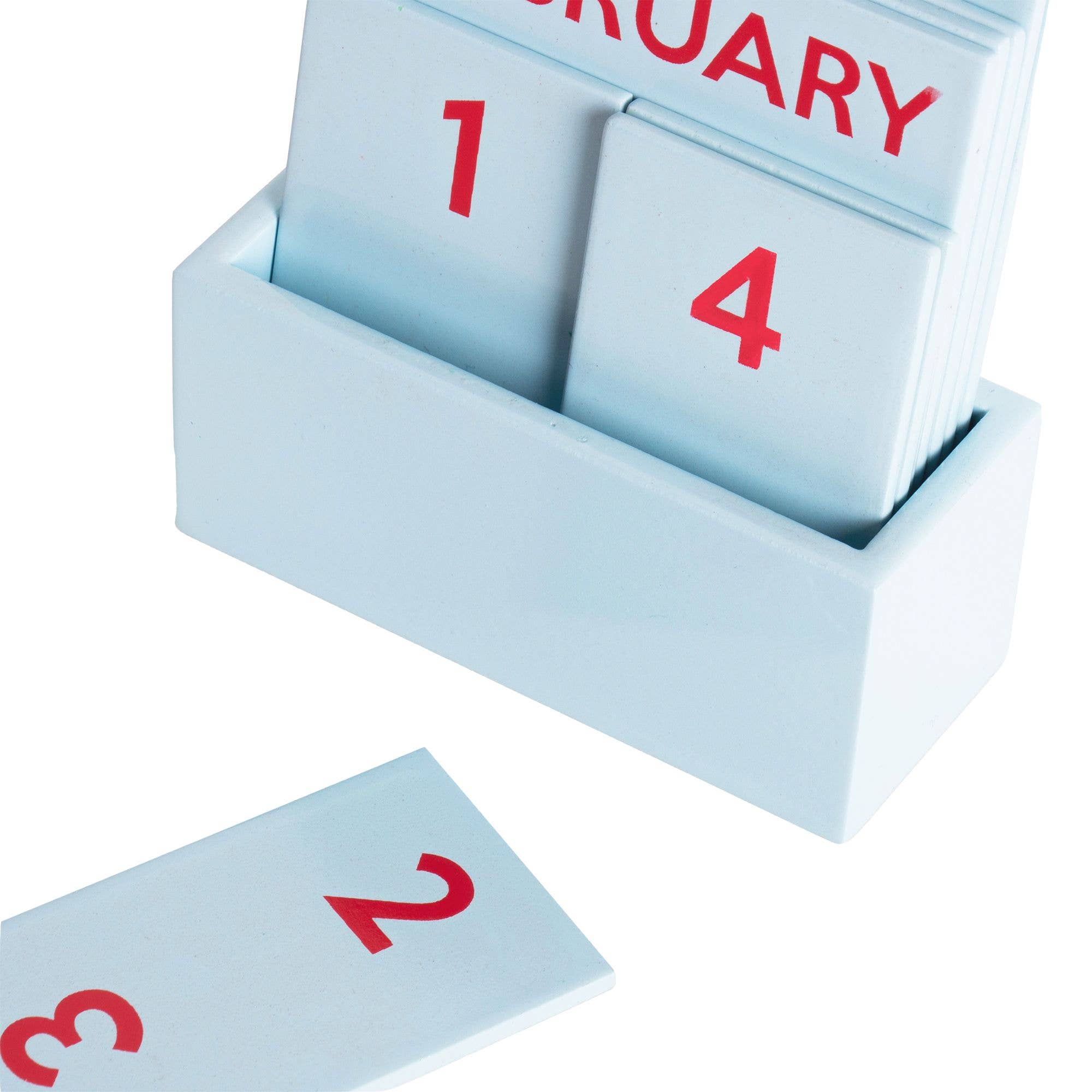 Hello Ferretti / HELLBLAUER KLEINER GLÄNZENDER VOLLFARBIGER KALENDER HF
