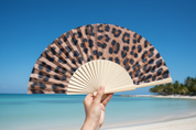 Fantastico Fans - Fächer mit Leopardenmuster, 23 cm Fächer