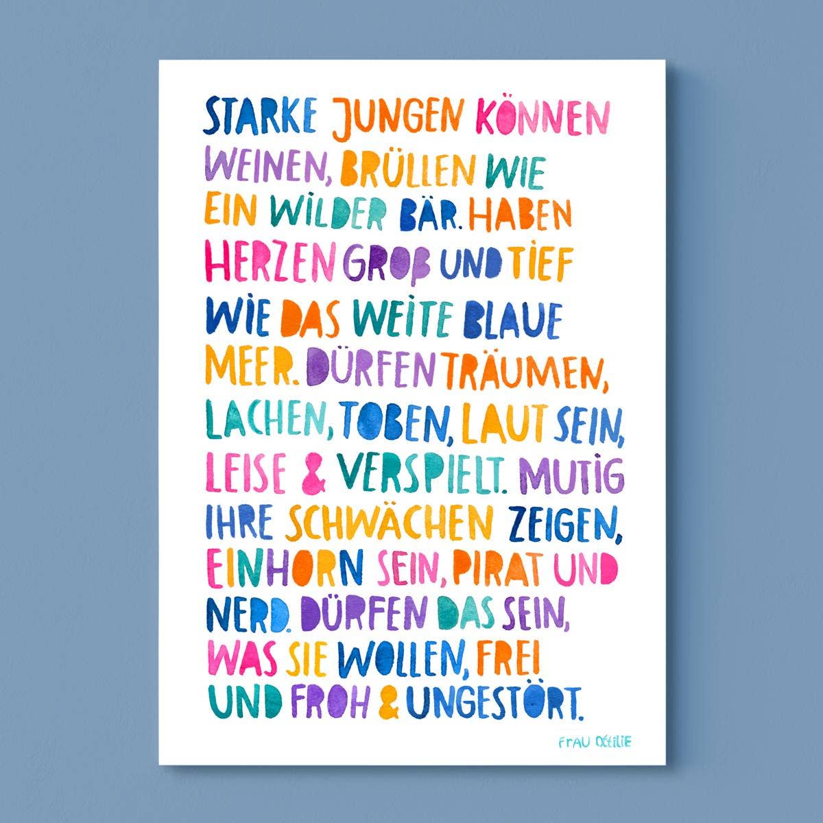 Frau Ottilie / Print A4 *Starke Jungen*