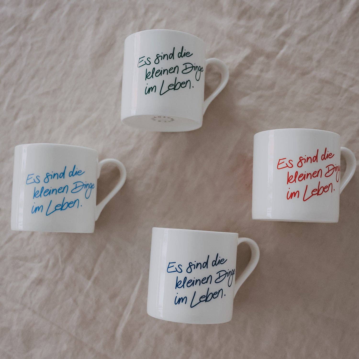 Eulenschnitt - Tasse Kleine Dinge rot