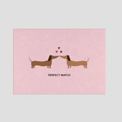 Naturbedacht - Postkarte - Dackel Perfect Match - Nr. 305