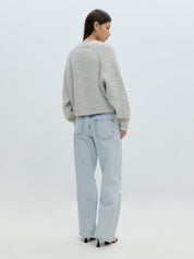 EDITED / Rani Bomber Cardigan / Grey Melange