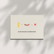 HERR&FRAUHEMPEL - Postkarte - Senf zu meiner Wurst