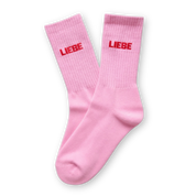 HERR&FRAUHEMPEL - SOCKEN - LIEBE rosa - rot
