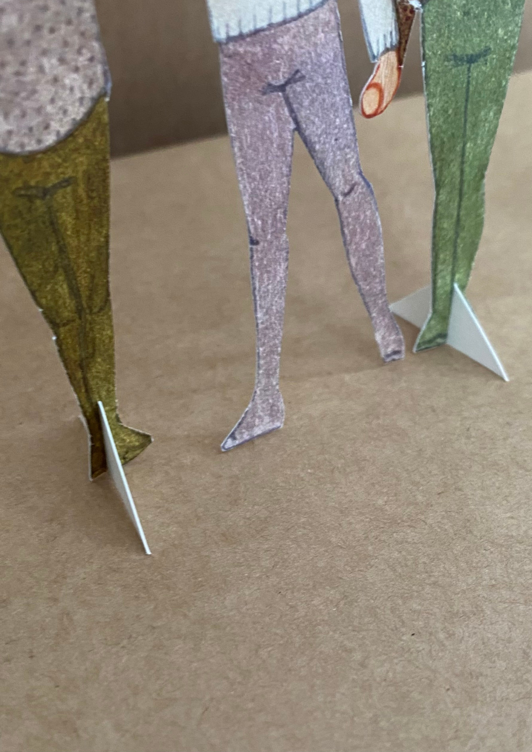 Weihnachtspapierausschnitte Elfenbande 1