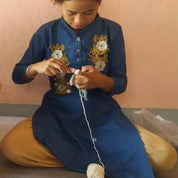 Eierwärmer Hase - weiß - Ostern - gehäkelte Bio-Baumwolle