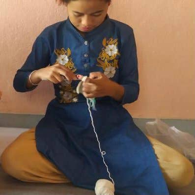 Eierwärmer Hase - weiß - Ostern - gehäkelte Bio-Baumwolle