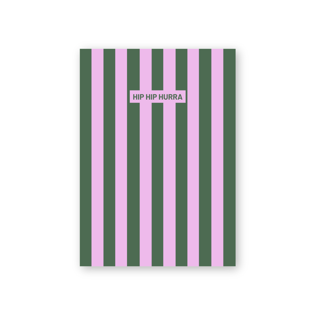 HERR&FRAUHEMPEL - Postkarte - HIP HIP HURRA