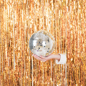 Weihnachtsdekoration - Weihnachtsanhänger - Discokugel - Schaumstoff - Silber - 20x20x20cm