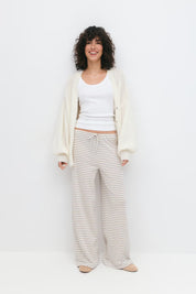 Gina Tricot / Striped soft trousers / Beige