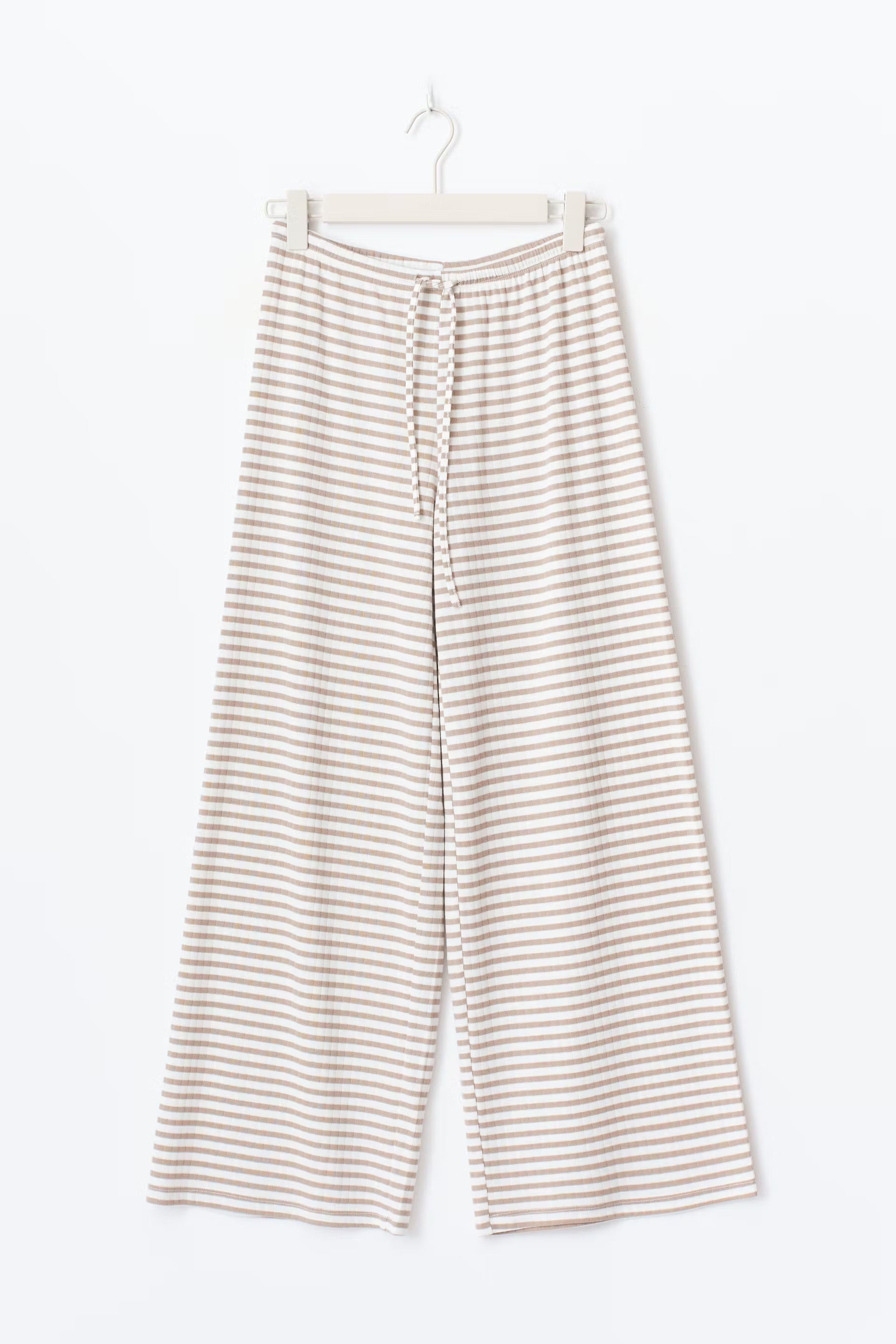 Gina Tricot / Striped soft trousers / Beige