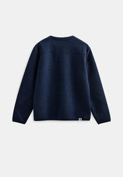 ANERKJENDT / AKSIGURD BOILED WOOL OVERSHIRT / Sky Captain