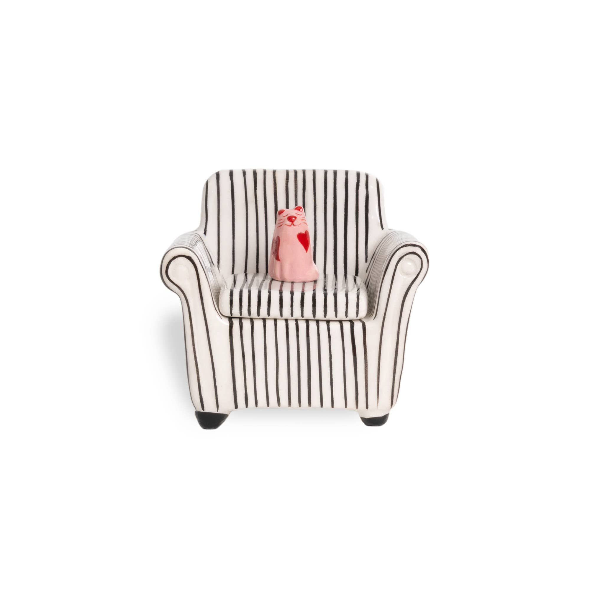 Helio Ferretti - SCHMUCKKASTEN GESTREIFTE KATZE SOFA HF