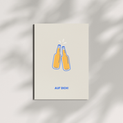 HERR&FRAUHEMPEL - Postkarte - AUF DICH! Bier