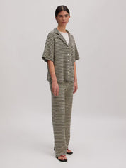 Edited / Karlotta Shirt / Black - Cream Stripe