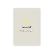 HERR&FRAUHEMPEL - Postkarte - frisch verliebt frisch verheiratet