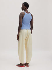 Edited / Yandra Knit Top / Papyrus + Sodalite Blue