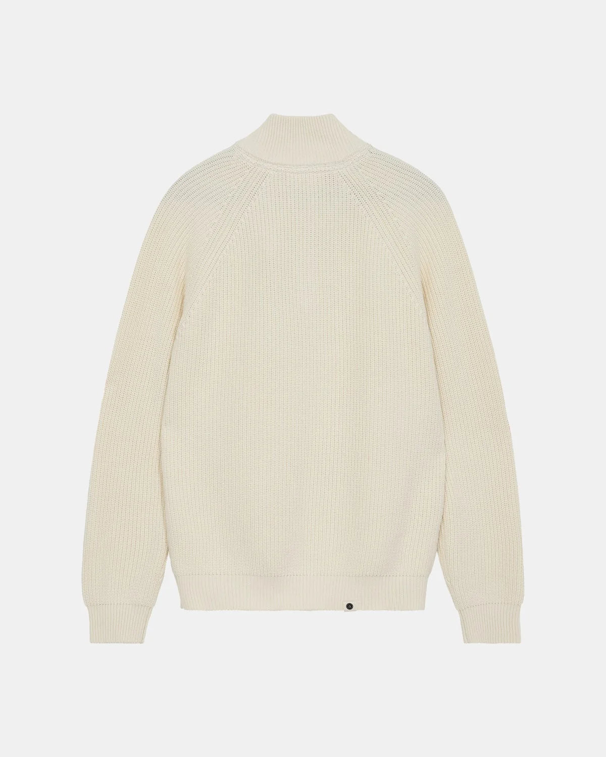 ANERKJENDT / AKSUNE PATENT HALF ZIP KNIT / Tofu
