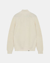 ANERKJENDT / AKSUNE PATENT HALF ZIP KNIT / Tofu