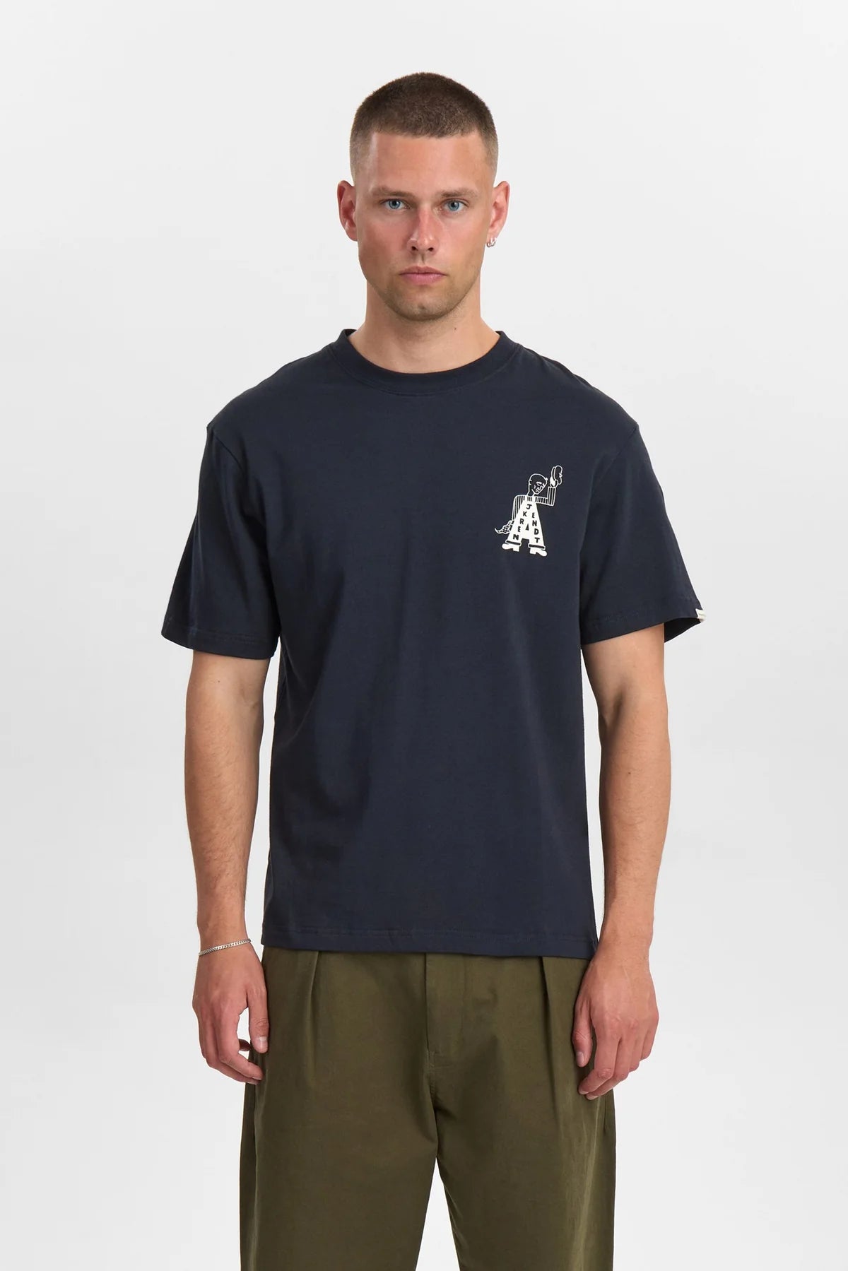 Anerkjendt / AKVILLADS UNDYED S/S TEE / Sky Captain