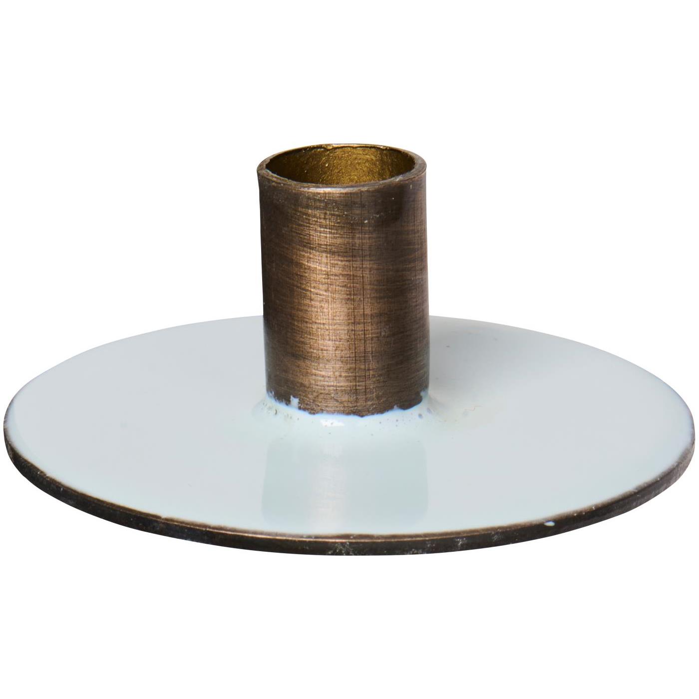 Ib Laursen / Kerzenhalter f/1,3 cm Kerze 2-farbig hellblau