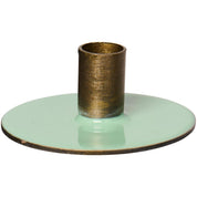 Ib Laursen / Kerzenhalter f/1,3 cm Kerze 2-farbig hellgrün / H: 2,5 Ø: 6