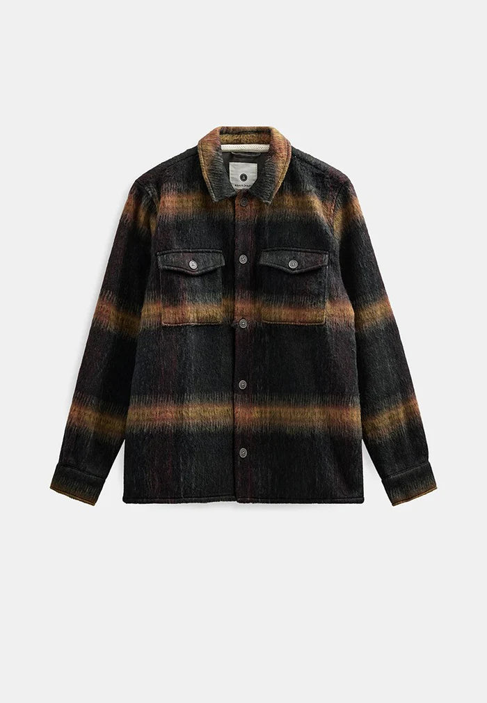 Anerkjendt / AKOSCAR HEAVY TWILL OVERSHIRT / Forest night