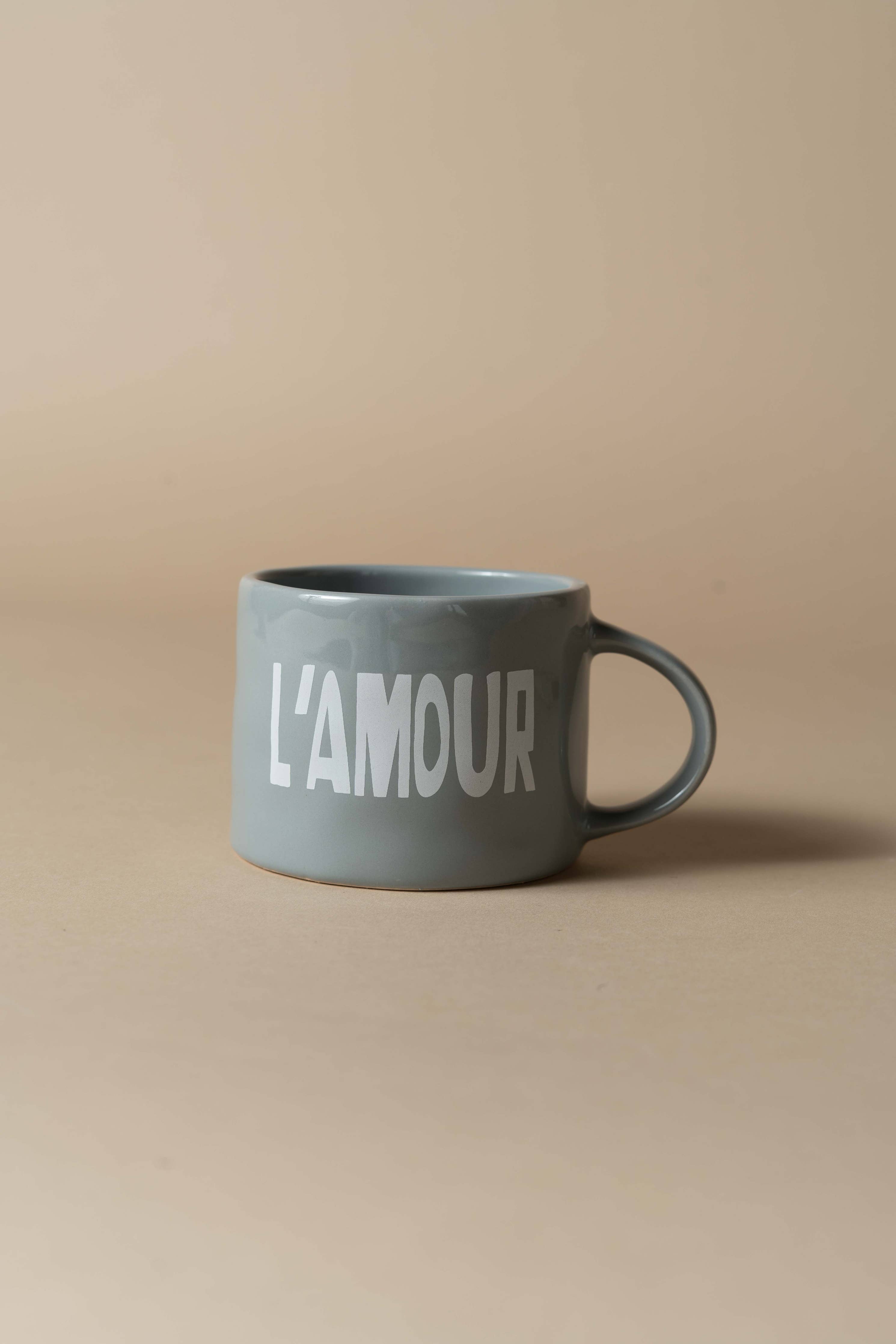 Sisi / 'L'amour' Tasse in grau
