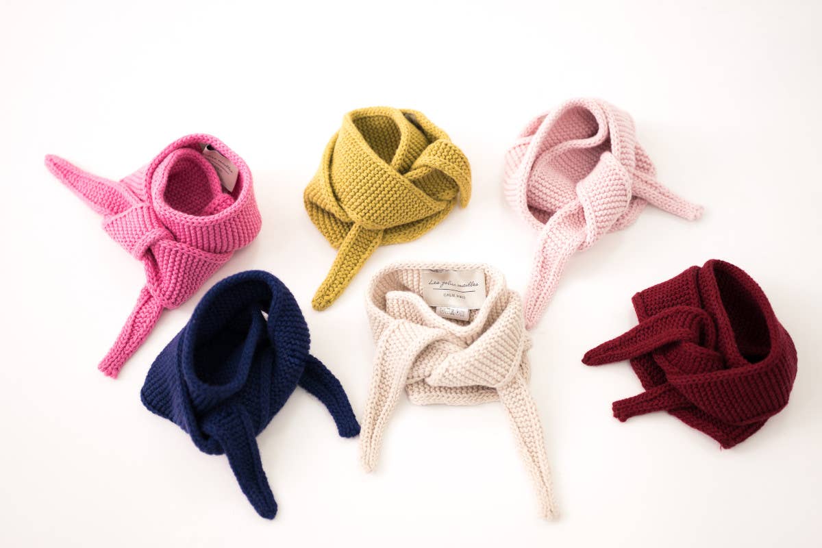 Kleines Dreieckstuch « Sophie »: Taupe