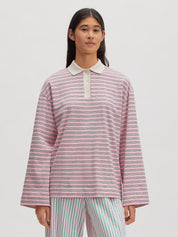 Edited / Cindy Longsleeve / Stripes: Cameo Pink, Black, Egret