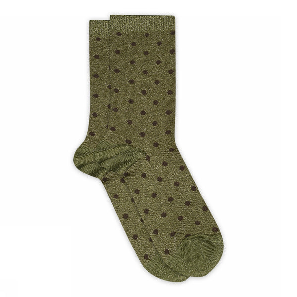 mp Denmark / Donna glitter socks / Capulet Olive