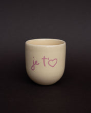 Sisi / 'Je t'aime' Becher in Butter