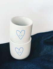 Goldscherben - Espresso Becher 2er Set / Big hearts