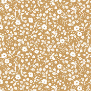 Ib Laursen / Kaffeeserviette 12,5x12,5 cm mustard m/Blumen 20 Stck/Pck