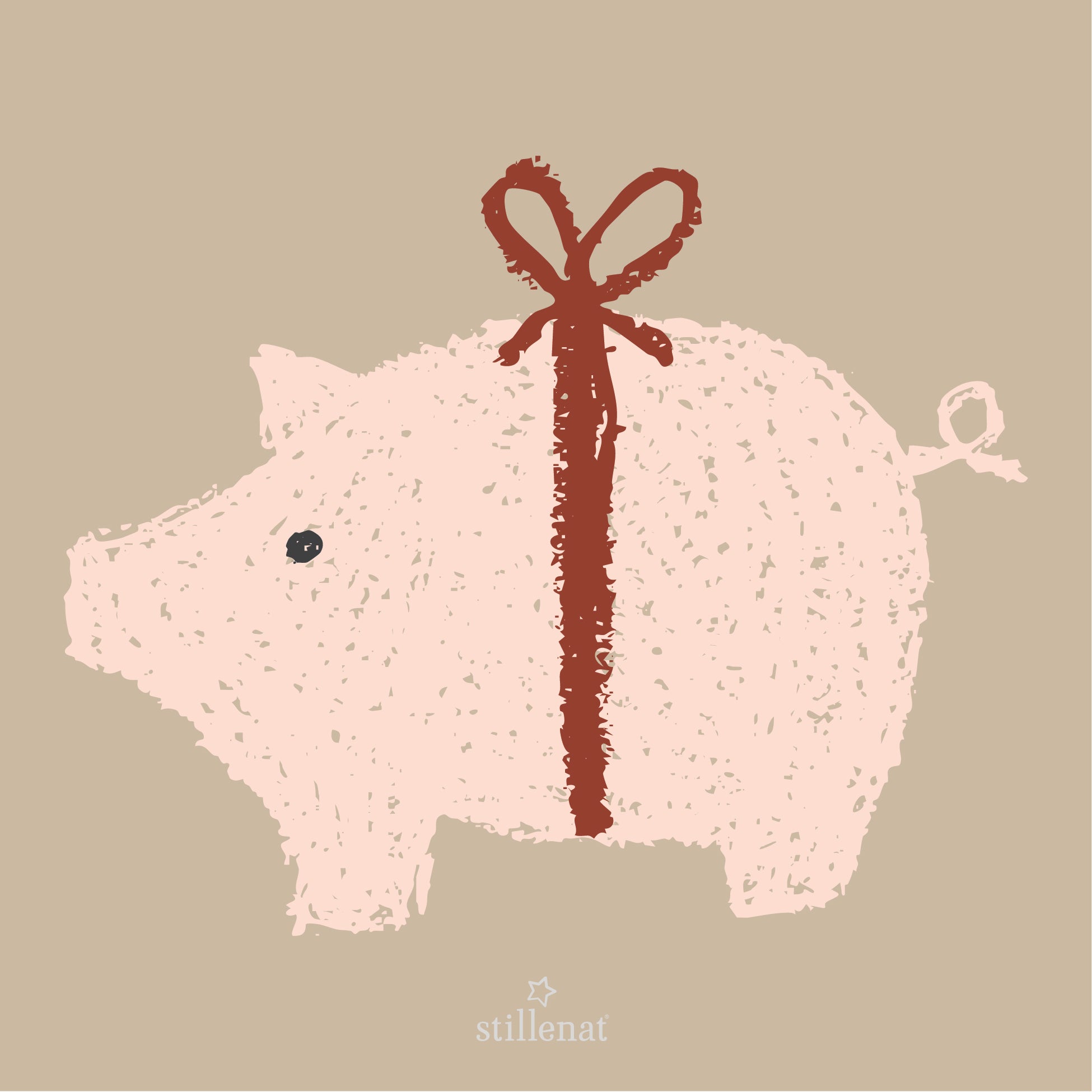 Ib Laursen / Serviette 16,5x16,5 cm Weihnachtsschwein 20 Stck/Pck