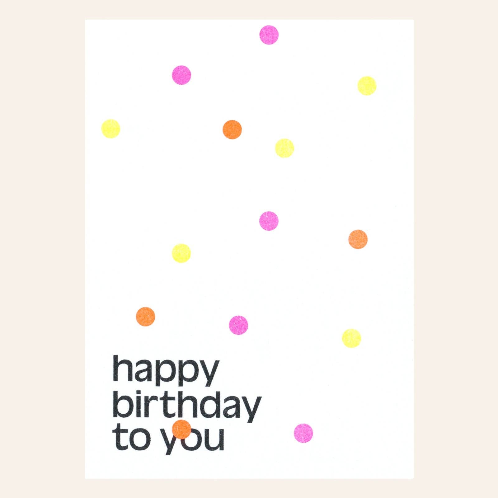 HERR & FRAU RIO - Happy birthday to you Dots Postkarte