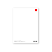 HERR&FRAUHEMPEL - Postkarte - LIEBE rosa - rot