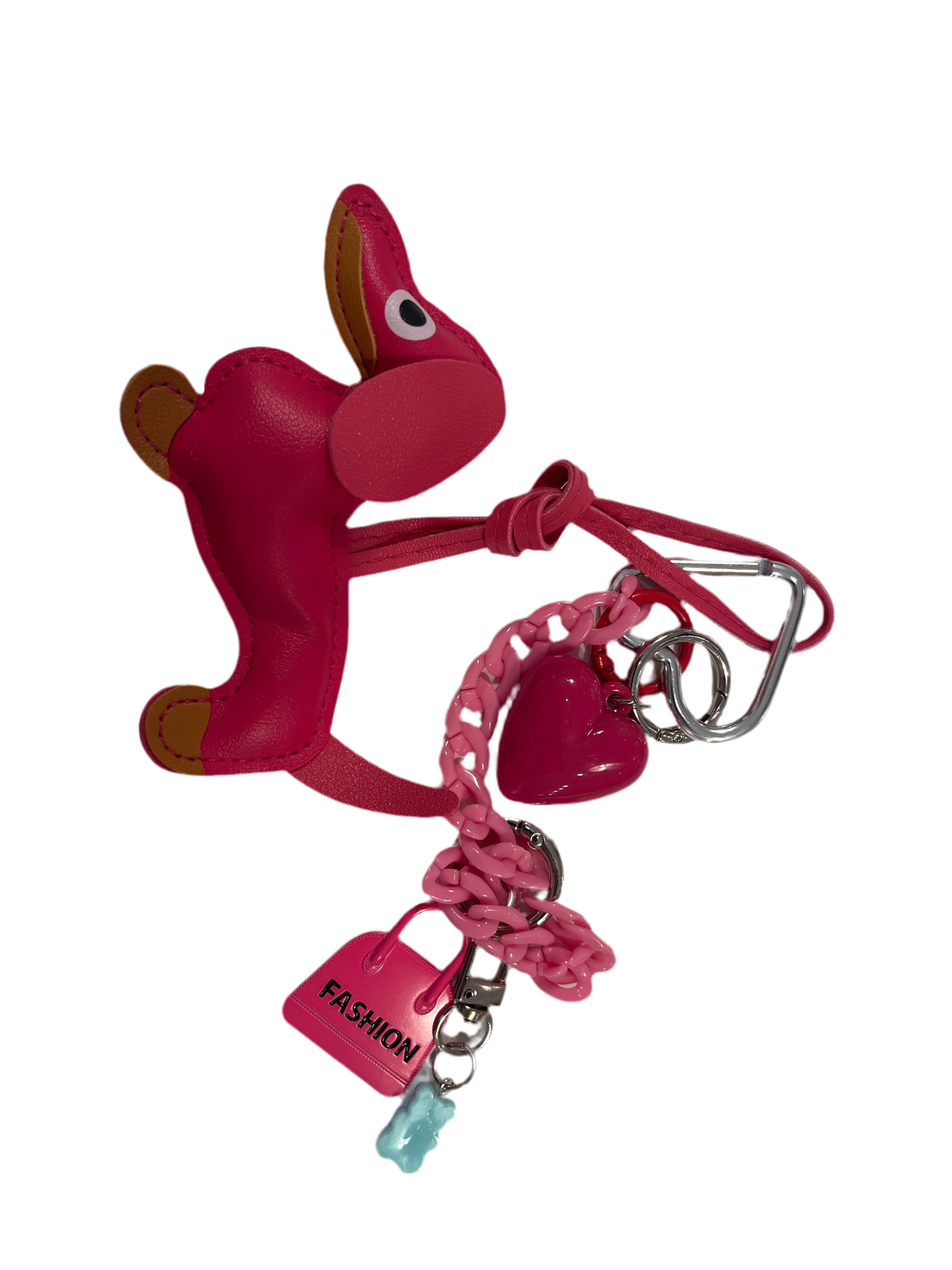 Louisa Lee / Bag Charm Dackel - rosa