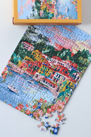 Mini-Puzzle Lake Como, 99 Teile