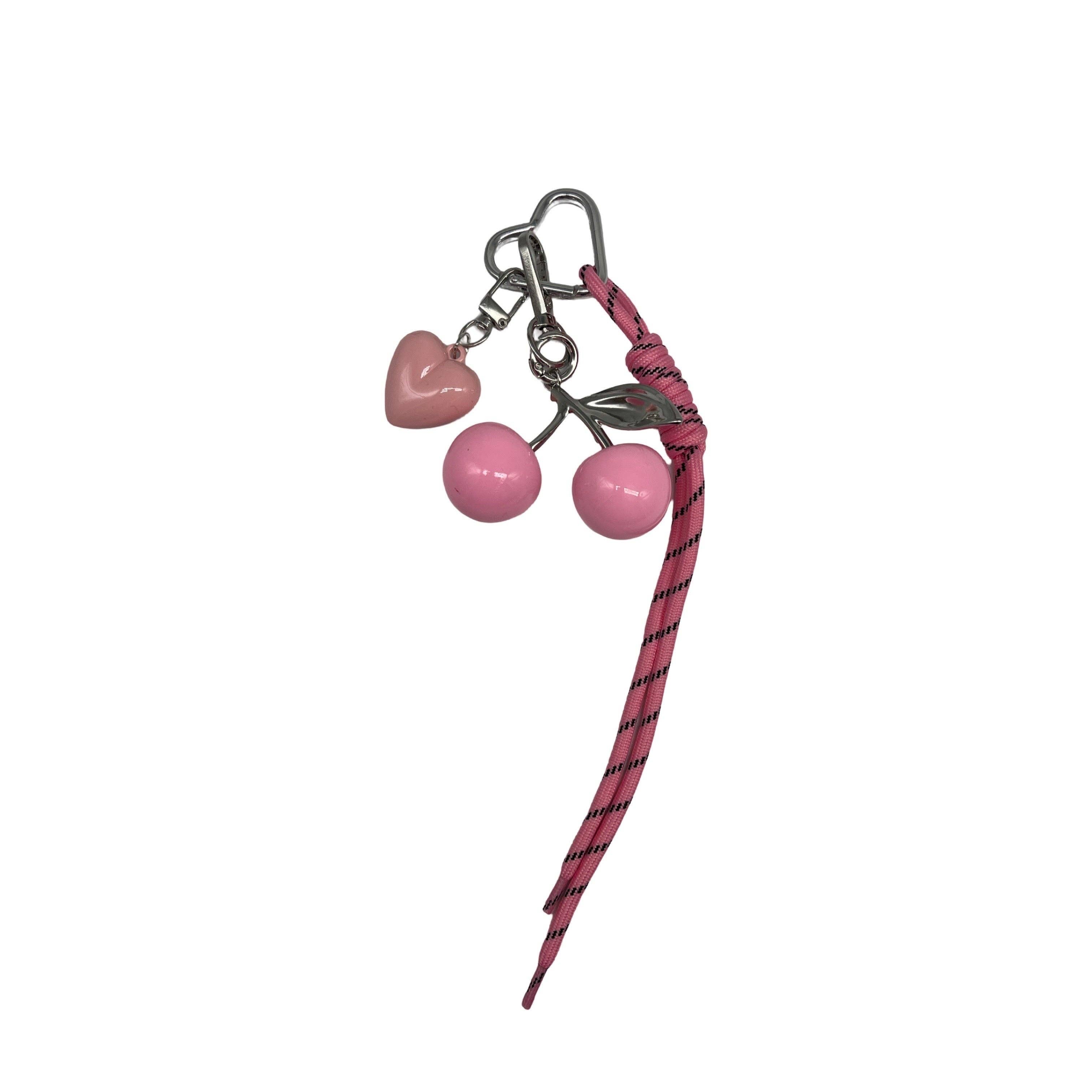 Louisa Lee / Bag Charm / Pinke Kirsche