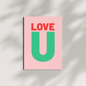 HERR&FRAUHEMPEL - Postkarte - LOVE U