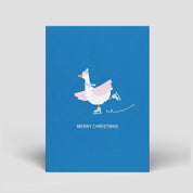 Naturbedacht - Postkarte - Weihnachten - Eiskunstlauf - Nr. 334